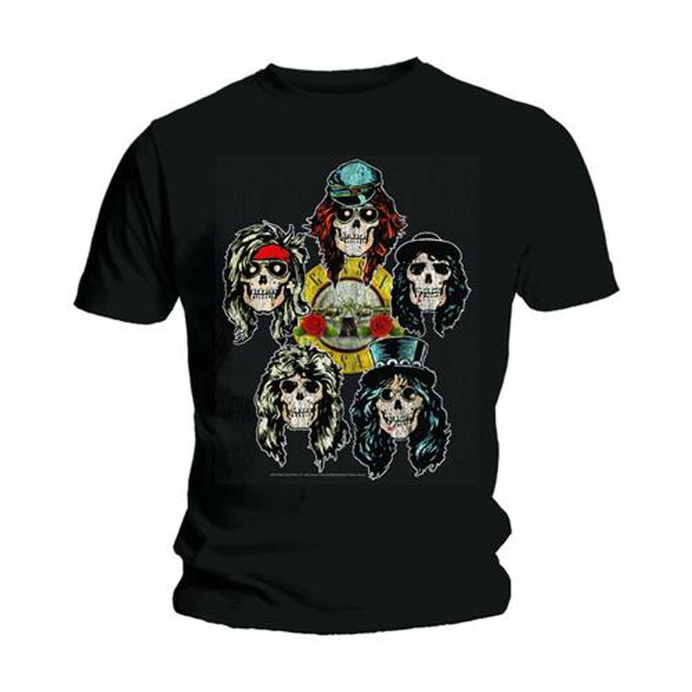Guns N' Roses - Vintage Heads Herren TShirt - Schwarz